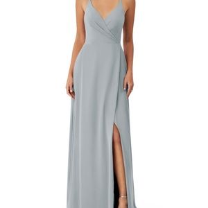 Azazie bridesmaid dress (dolphin grey color)